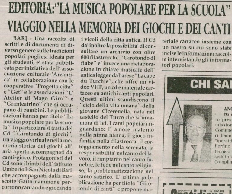 Quotidiano di Bari 30-11-2001